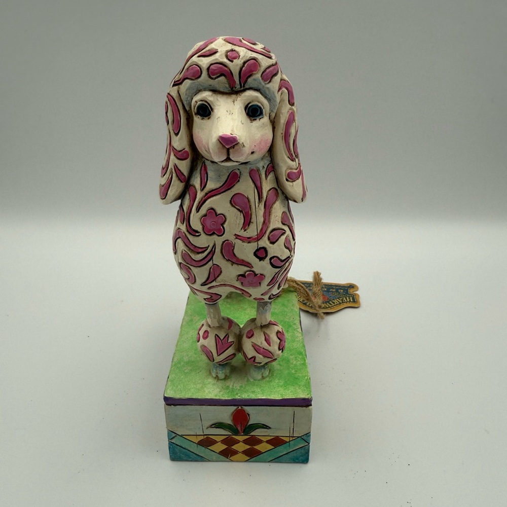 2005 Jim Shore Heartwood Creek "Lulu" Poodle Dog Figurine Enesco 5 3/4" H - Picture 2 of 13